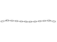 6 Inch (in) Size Stainless Steel Security Chain with "S" Hooks (CH600SS)