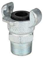 1 Inch (in) Size Zinc Plated Iron Male NPT Hose Ends Crowfoot Coupling