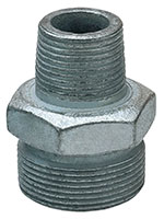 1 Inch (in) Size Plated Iron Ground Joint Male Spud