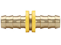 3/8 Inch (in) Hose Inner Diameter Brass Hose Splicer Grip-On Fitting