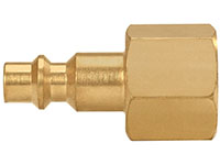 1.50 Inch (in) Length Brass 1/4 Inch (in) Body AM or AMA Socket Quick Connect Plug