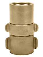 2 1/2 Inch (in) NST x 2 13/16 Inch (in) Connection Brass Single Jacket Rocker Lug