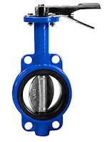 12 Inch (in) Size Ductile Iron Butterfly Valve with Alignment Holes and Long Neck