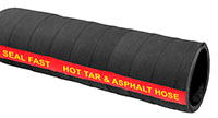 2 Inch (in) Inner Diameter and 150 PSI Pressure Black, Synthetic Acrylic Rubber Hot Tar Hose