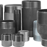 3" X 4" Black Steel Pipe Nipple, Schedule 40, Grooved X Threaded (NPT) – N2110614GRV