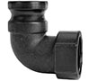 2 Inch (in) Size Polypropylene Type A Male Adapter x Female NPT 90 Degree Elbow Cam and Groove Coupling - 2