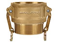 3 Inch (in) Size Brass Type B Female NPT X Male NPT Cam and Groove Coupling