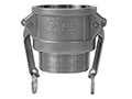 3 Inch (in) Size 304 Stainless Steel Type B Female NPT x Male NPT Cam and Groove Coupling