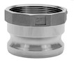 3 Inch (in) Size 356-T6 Premium Aluminum Type A Female NPT x Male Adapter Cam and Groove Coupling (A 300AL)