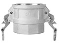 3 Inch (in) Size Aluminum Type D Female Coupler x Female NPT Self-Locking Cam and Groove Coupling