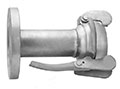 3 Inch (in) Size Zinc Plated Steel Female Flanged Bauer Type Coupling