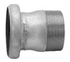 3 Inch (in) Size Zinc Plated Steel Male Threaded Female Bauer Type Coupling