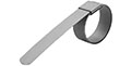 13/16 Inch (in) Diameter 301 Stainless Steel Standard "F" Series Preformed Clamp