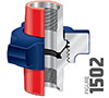 2 Inch (in) Size Figure 1502 Threaded Hammer Union
