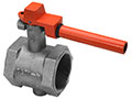 4 Inch (in) Size Ductile Iron Screw End Butterfly Valve