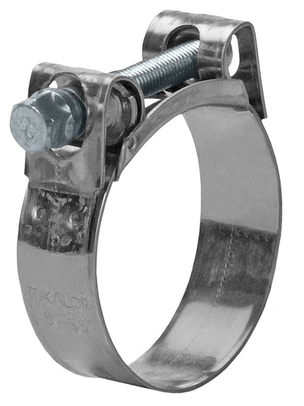 Interstate Pneumatics H719-9-50K 5/8 Wide Stainless Steel Preformed Band  Clamp for 1 Hose - 50 Pack