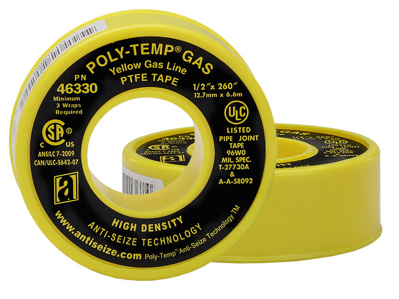 Yellow Gas Thread-Seal PTFE Tape