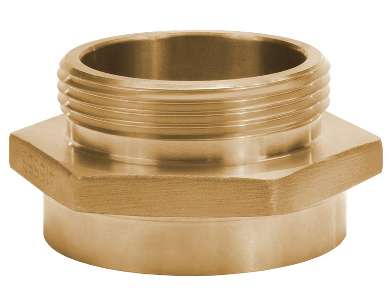 Brass Female x Male Hex Nipple Adapter Fittings On Seal Fast, Inc.