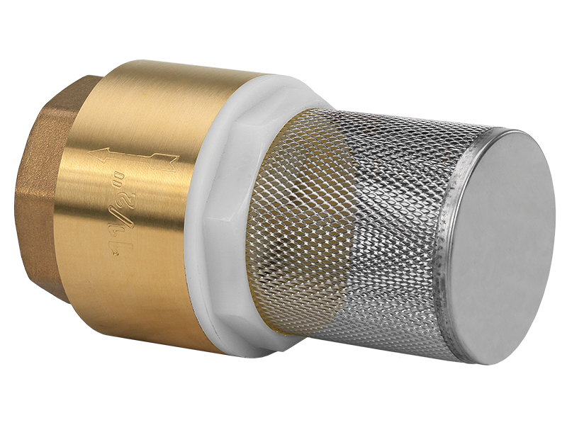 Chrome & Brass Chem Filter w/ Check Valve