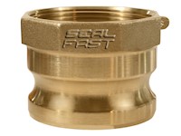 3 Inch (in) Size Brass Type A Female NPT X Male Adapter Cam and Groove Coupling