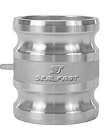 3 Inch (in) Size 316 Stainless Steel Type SA Male x Male Spool Adapter Specialty Cam and Groove Coupling