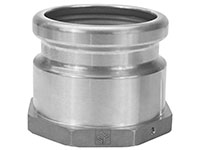 4 x 4 Inch (in) Aluminum Top Seal Dual Point Fill Adapter Fittings (944TCA)