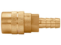 2.70 Inch (in) Length Brass Semi-Auto Industrial Interchange 1/4 Inch (in) Body Quick Connect Socket