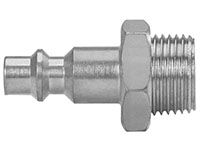 1.69 Inch (in) Length Plated Steel 1/4 Inch (in) Body AM or AMA Socket Quick Connect Plug