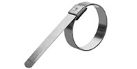 3/8 Inch (in) Band Width and 13/16 Inch (in) Diameter 301 Stainless Steel "K" Series Preformed Clamp