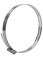 9/16 Inch (in) Band Width 3 1/8 x 6 Inch (in) Size 304 Stainless Steel General Purpose Industrial Hose Clamp
