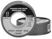 1/2 Inch (in) Width 260 Inch (in) Length Gray Premium PTFE Thread Seal Tape