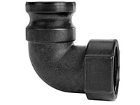 2 Inch (in) Size Polypropylene Type A Male Adapter x Female NPT 90 Degree Elbow Cam and Groove Coupling