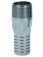 1 1/4 Inch (in) Size Zinc Plated Steel Hexagonal Combination Nipple Fitting