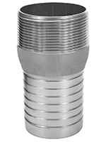 3 Inch (in) Size 316 Stainless Steel Male NPT Combination Nipple Fitting