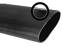 4 Inch (in) Inner Diameter and 150 PSI Pressure Godzilla Black Nitrile 10 Lay Flat Discharge Hose - 2