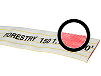 Forestry Hose - 100% Polyester - 500# Test Yellow Cover (FORESTRY150)
