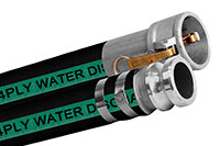 150 PSI Pressure Aluminum Cam Lock C x E 4 Ply Water Discharge Industrial Hose Assemblies