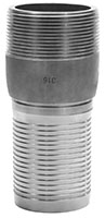 3 Inch (in) Size 316 Stainless Steel NPT Threaded Crimp Combination Nipple