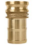 3 Inch (in) Size Brass Type E Male Adapter x Shank Cam and Groove Coupling