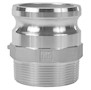 3 Inch (in) Size 356-T6 Premium Aluminum Type F Male Adapter x Male NPT Cam and Groove Coupling (F 300AL)