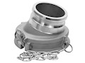 1/2 x 3/4 Inch (in) Size Aluminum Type GA Gravity Drop Adapter Coupling with Stainless Steel Self-Locking Handles