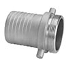 3 Inch (in) Size Aluminum Shank Male NPSH Threads Coupling