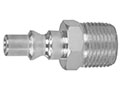 0.82 Inch (in) Length Zinc Plated Steel 1/4 Inch (in) Body Size Quick Connect Automotive Plug (AO-03PMS)