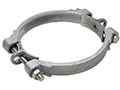 6 16/32 x 7 18/32 Inch (in) Hose Outer Diameter Zinc Plated Iron Double Bolt USA Sized Hose Clamp