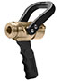 1 1/2 Inch (in) Swivel Female NST x 1 1/2 Inch (in) Male Outlet NST Size Bronze Ball Shutoff Nozzle (101BC)