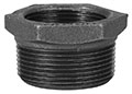 1/4 x 1/8 Inch (in) Size BMI Black Malleable Iron Threaded Hex Bushing Fitting